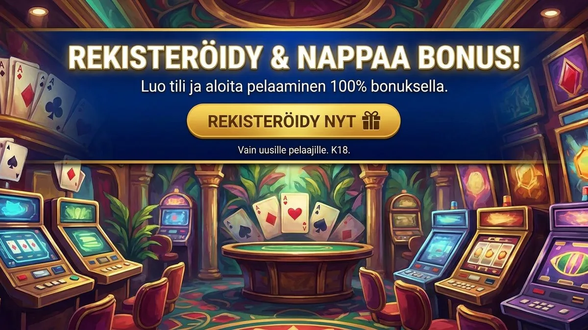 Rekisteröidy bonuksella